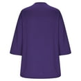 thumbnail image 7 of Lenpel Women's 3/4 Length Sleeve Tops Fashion Spring Summer Cut out Twist Knot T Shirts Dressy Casual Tunic Blouses, 7 of 7