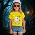 thumbnail image 2 of CAUYDY Toddler Baby Girls Boys Halloween Shirts Ghost Pumpkin Graphic T-Shirt Kids Short Sleeve Tee Tops(Yellow,13-14 Y), 2 of 5