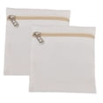 thumbnail image 4 of segolike 2Pcs Sew in Side Pocket with Zipper Coat Inside Pockets for Hoodies Clothing White, 4 of 9