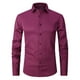 thumbnail image 1 of Blusa y camisa de manga larga con cuello vuelto Camisa de vestir de manga larga para hombre Camisa de vestir de manga larga de corte regular Casual con botones Blusa y camisa de manga larga lisa con c, 1 of 3