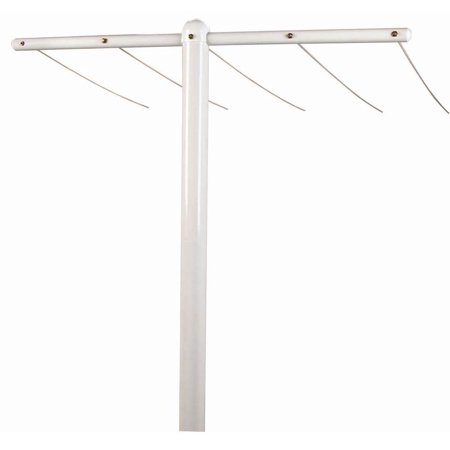 Household Essentials FT-30 Steel T-Assembly 3 pc-white