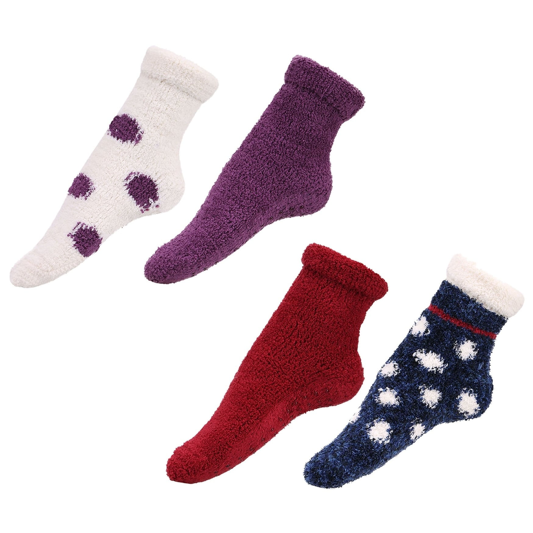 OneSize Shoe 9-11 Yel Womens Luxuriously Soft Faux Sherpa Lined Calf Slipper Socks 