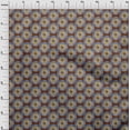 thumbnail image 4 of oneOone Silk Tabby Brown Fabric Asian Mandala Fabric For Sewing Printed Craft Fabric By The Yard 42 Inch Wide, 4 of 4