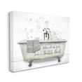 thumbnail image 2 of Stupell When All Fails Bubble Bath Phrase Typography Painting Gallery Wrapped Canvas Print Wall Art, 2 of 5