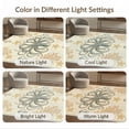 thumbnail image 7 of ODIKA 3'x5' Washable Throw Rug Octopus Vintage Nautical Creature Coral Motif Retro Wave Circle Flowing Dynamic for Entryway, Kitchen, Mudroom, Stain Resistant, Low Profile, Non-Slip, 7 of 7
