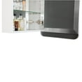 thumbnail image 4 of Better Homes & Gardens Satin Nickel Aluminum Frame Wall Mount Mirror Medicine Cabinet, 4 of 8