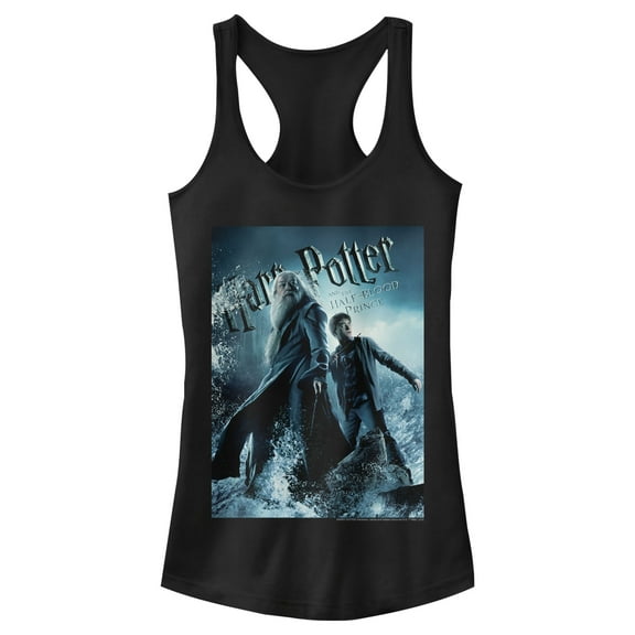 Junior's Harry Potter Half-Blood Prince Hidden Horcrux Poster Racerback Tank Top Black X Small