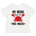 thumbnail image 3 of Inktastic My Mema Loves Me Grandson Boys or Girls Toddler T-Shirt, 3 of 5