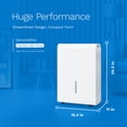 thumbnail image 2 of hOmeLabs 50 Pint Wi-Fi Dehumidifier with Pump for up to 7,000 Sq Ft (MAX 120 Pint at 95°F, 90% RH) – High Capacity Moisture Removal for Large Rooms, Offices, and Basements, 2 of 9