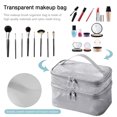 thumbnail image 1 of Bolsa de cosméticos de malla de nailon bolsa de lavado multifuncional con cremallera para regalos navideños, 1 of 9