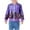 Purple1, variant on Kids Sequin Jackets Partywear Sparkly Soft Lined Long Sleeve Full Zip Outerwear Birthday 5-12 Years