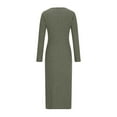 thumbnail image 5 of fatyb Knit Dresses for Women Split Long Sleeve Bodycon Dresses S-5xl Womens Casual Sweater Maxi Dresses, 5 of 7