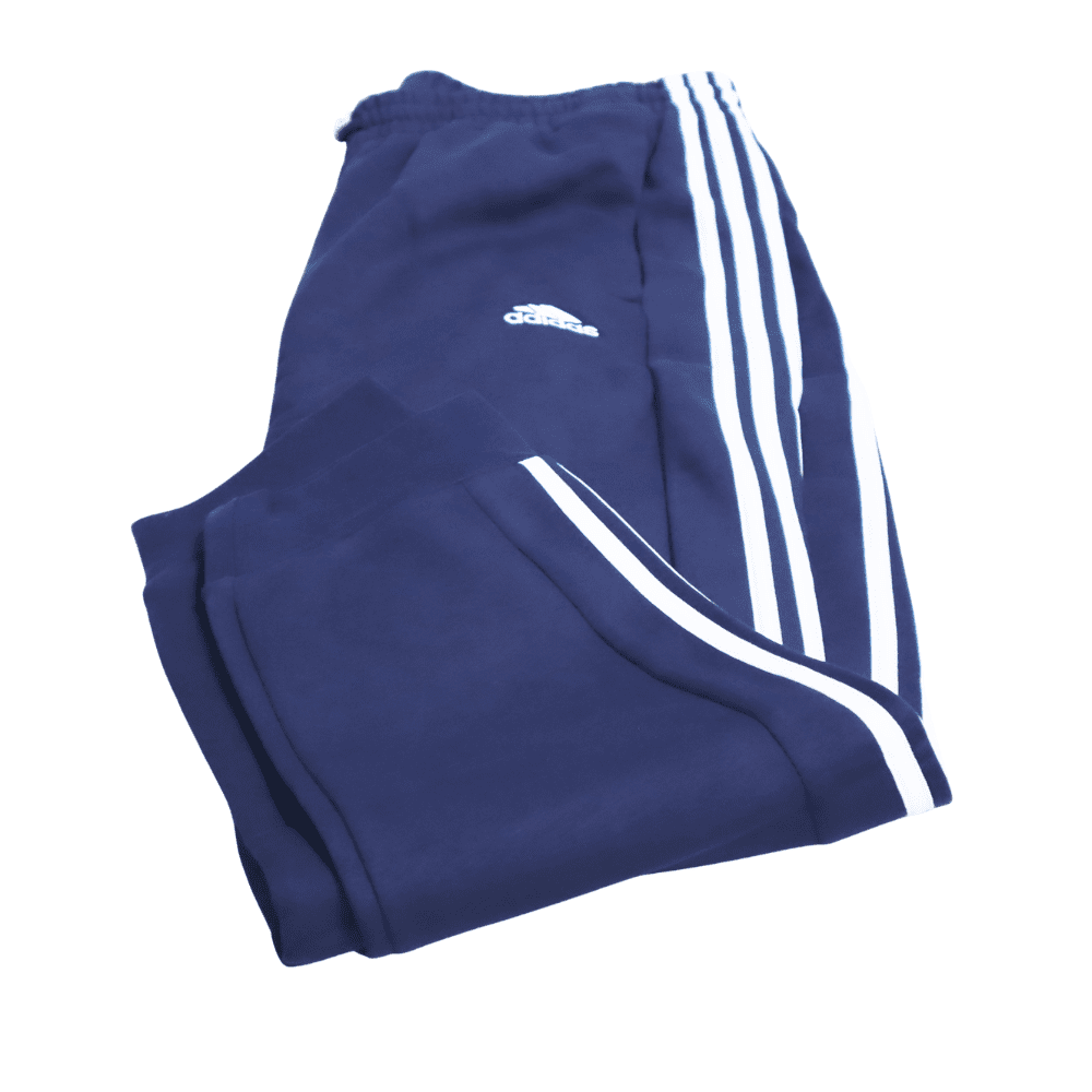 adidas Men's Essentials Fleece Tapered Cuffed 3-Stripes Pants Legend Ink XL