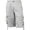 thumbnail image 2 of Ma Croix Mens Premium Utility Loose Fit Twill Cotton Multi Pocket Cargo Shorts Outdoor Wear, 2 of 6