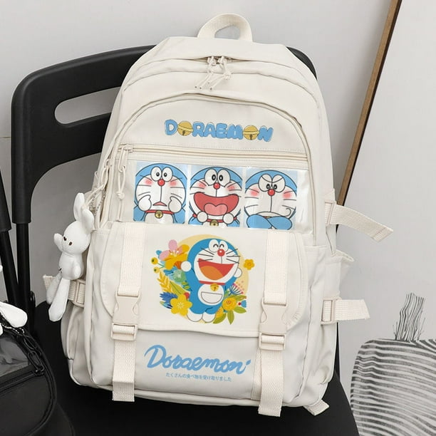 GP1 Doraemon Mochila Niños Estudiante Gran Capacidad Impermeable Transpirable Impresión Moda Personalidad Bolsas Multiusos