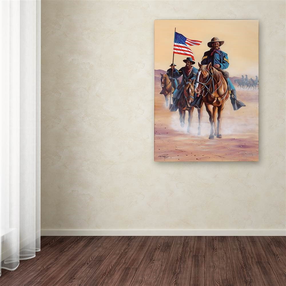 Trademark Fine Art 'Cardinal Perch 2' Canvas Art by Geno Peoples