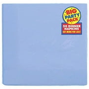 Amscan Pastel Blue 2-Ply Paper Dinner Napkin Big Party Pack, 50 Ct.
