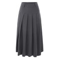 thumbnail image 4 of Women's High Waist Slim Slim Casual Mid Length Suit Skirt Pleated Skirt Ballet Wrap Skirt Cute Skirts Two Piece Skirt Set Womens Midi Skirt Satin Skirts for Women Side Skirts for Cars Universal Skirt, 4 of 7