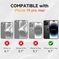 thumbnail image 6 of GULAIKE Silicone Phone Case for iPhone 14 Pro Max Wallet Case with Card Holder-Black, 6 of 7