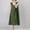 Army Green, variant on Nightgown Women's Long Cotton Sleep Dress Vintage Floral Sleeveless Nightshirt with Pockets Mint Green Free Size
