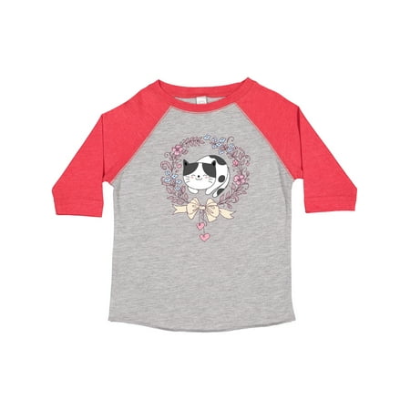 

Inktastic Cat Lover Gifts Flowered Wreath Gift Toddler Toddler Girl T-Shirt