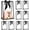 Black, variant on 12 PCS Clear Plastic Gift Bags with Handles, Orange Waterproof Clear PVC Reusable Party Favor Bags with Ribbon, 10.2 x 7.1 x 3.1 Inch, for Wedding, Birthday, Party, Candy & Gifts