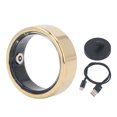 thumbnail image 2 of Smart Ring, Sports Tracking Sleep Monitoring IP68 Waterproof Ealth Tracker Activity Tracker Sleep Fitness Tracker Ring with Charging Cable Base for Women Men, with APP, Gold, 2 of 7