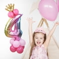 thumbnail image 2 of Happy Birthday 0 1 2 3 4 5 6 7 8 9 Rose Gold Number Foil Balloon Digital Helium Balloons Wedding Decor Birthday Party Balloon Rose gold Number 4, 2 of 8