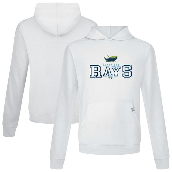 Men's Levelwear White Tampa Bay Rays Relay Journey Pullover Hoodie
