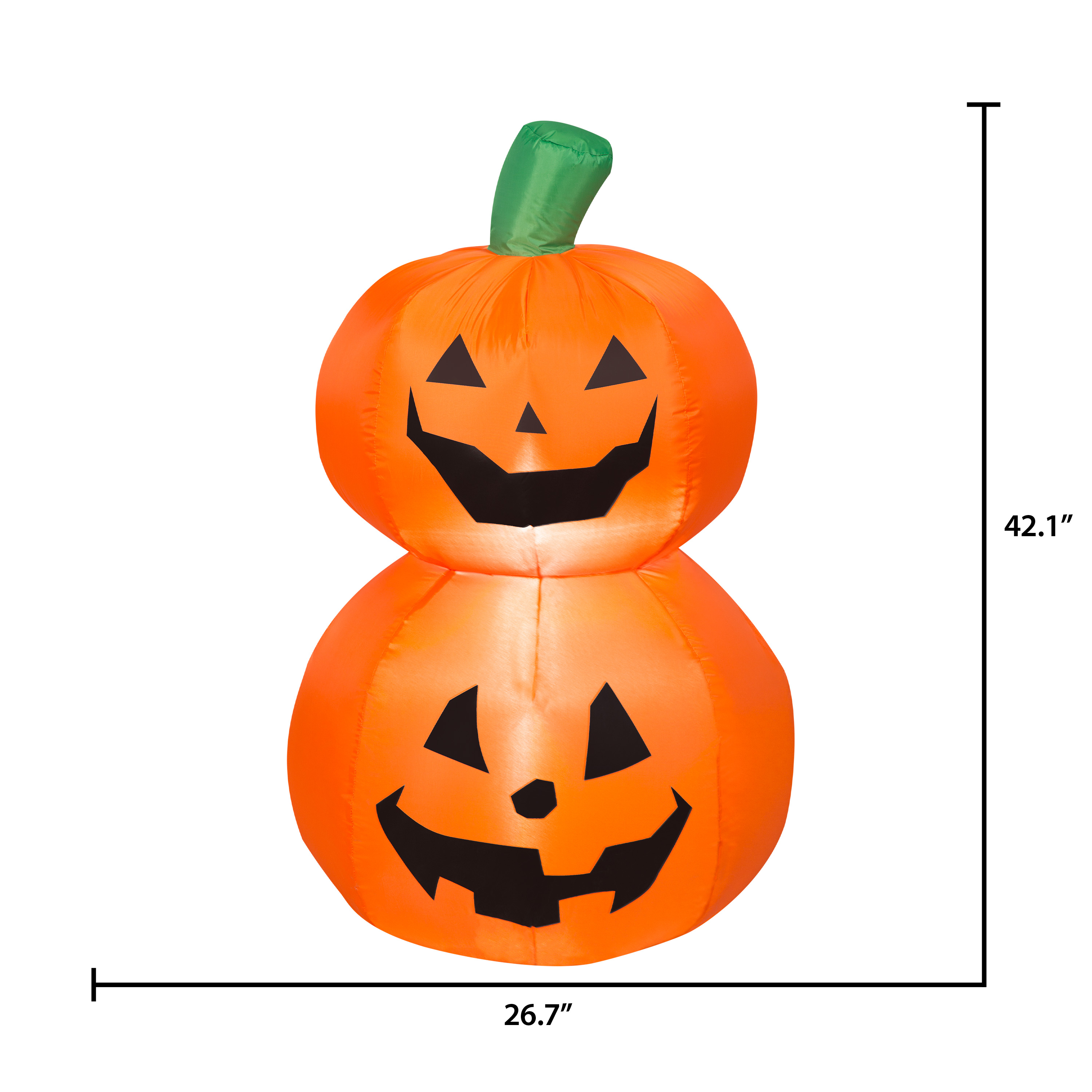 Airblown Inflatables 3.5FT Tall Halloween Inflatable Pumpkin Stack Duo - image 5 of 7