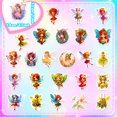 thumbnail image 3 of Pegatinas de vinilo impermeable con forma de flor, hada y elfo, anime, 50 unidades, 3 of 3