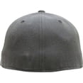 thumbnail image 4 of Solid Flat Brim Bill Fitted Baseball Cap, 4 of 6