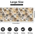 thumbnail image 2 of Kawaii Cute Cats Footprint Extended Gaming Mouse Pad Large Desk Mat with Non-Slip Rubber Base and Stitched Edges,Keyboard Mouse Mat Desk Pad for Work,Game,Office,Home 35.4 * 15.7 Inch, 2 of 6