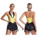 thumbnail image 3 of Mono con flecos y lentejuelas brillantes para mujer, traje de baile latino de jazz, sin espalda, sin mangas, con borlas, ropa de baile, 3 of 5