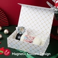 thumbnail image 3 of EP  Gift Box with Magnetic Closure Lid for Present - Medium Gift Boxes for Wrapping Gifts - Gift Wrapping Boxes for Groomsman Proposal Birthday Christmas Wedding Gift Packaging (Gold), 3 of 12