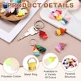 thumbnail image 3 of Uxcell Mini Tri-Layered Tassels 1.6" Multi Layers Bohemian Handmade Tassel Bag Charm with Jump Ring for Making Earring Keychain Dreamcatcher DIY Crafts Pack of 25, Yellow Green White, 3 of 6