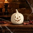 thumbnail image 5 of Halloween Decorations Pumpkin Candle Holder Lantern Vintage Autumn Farmhouse Table Decoration for Fall Home Indoor Outdoor Front Porch Mantel, 5 of 7