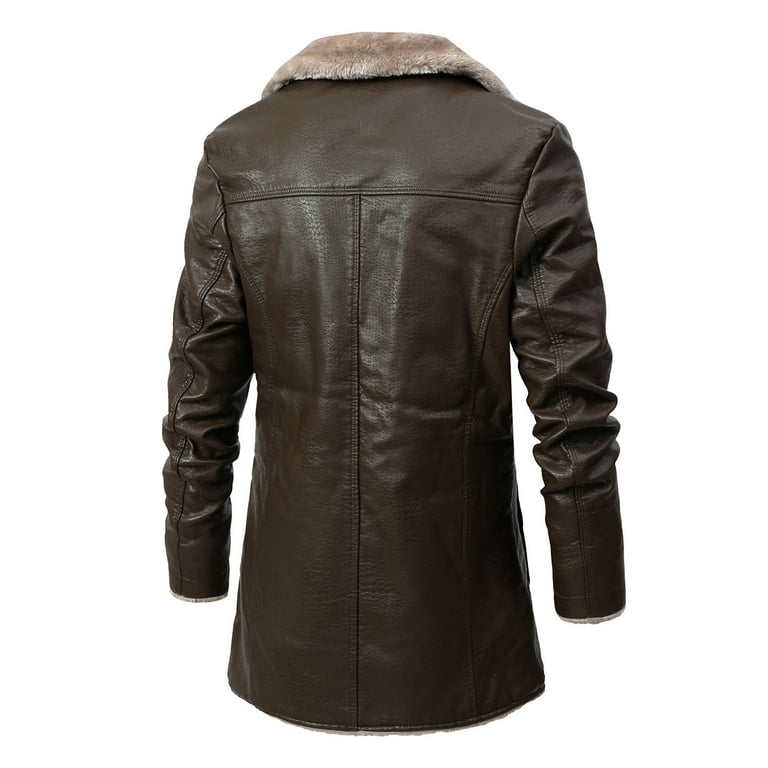 Babysbule Mens Jackets Clearance Men Solid Casual Mid length