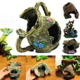 thumbnail image 2 of Resin Crafts Antique Wine Barrels Aquarium Fish Tank Reptilia Hiding Landscape, 2 of 7
