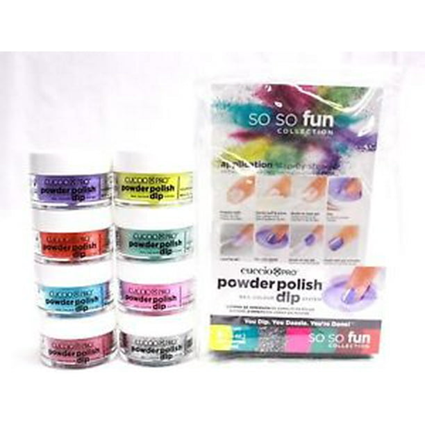 Cuccio Pro Nail Dipping Powder Polish Dip SO SO FUN 8ct/pk .5oz/14g