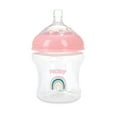 thumbnail image 5 of Nuby 3-Pack Infant Feeding Bottles with Slow Flow Breast Size Silicone Nipple: 0+ Months, 6oz, 3 Pack Set: Delicate Star, Rainbow, Butterfly Prints, 5 of 5