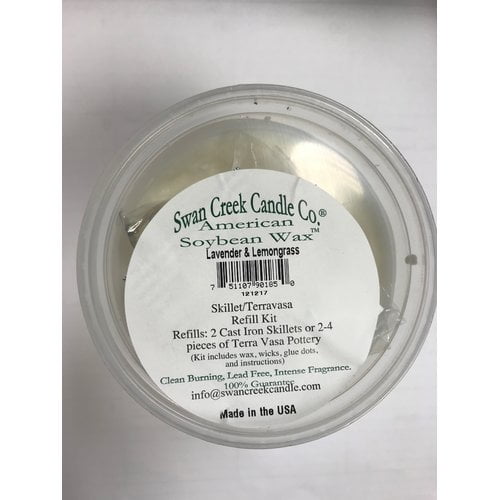 Swan Creek Candle Refill Lavender and Lemongrass Scented Jar Candle
