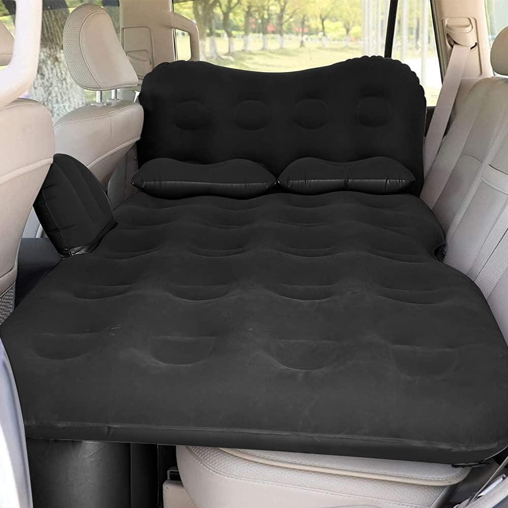 Inflatable Travel Car Air Bed Camping Mattress Back Seat Sleep Rest Pillow/Pump 