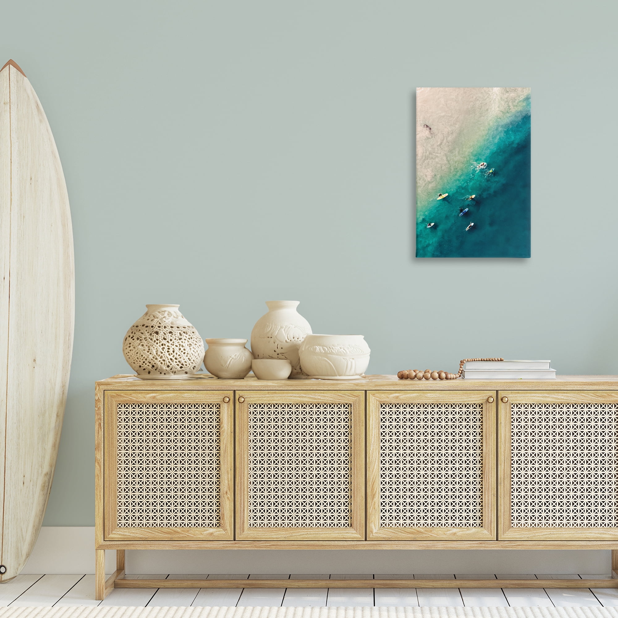 Stupell Industries Surfers on Vivid Shore Nautical & Beach Photography Wrapped Canvas Art Print Wall Art, 20 x 30
