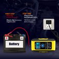 thumbnail image 4 of Car Battery Chargers 12V/10A 24V/5A Full Automatic Battery Chargers Maintainer Portable Trickle Chargers Battery Desulfator for Car Motorcycle RV Lawn Mower Boats, 4 of 8