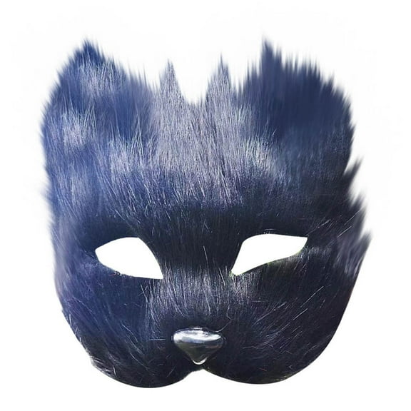 JoyMoreHome Halloween Fox Mask for Masquerade Parties, Cosplay Costume Half Face Animal Furry Mask Party