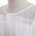 thumbnail image 5 of NAISIBABY Princess Dress for Girls, Tulle Mesh Long Hem Sleeveless Kids Wedding Party Performance Floral Dress White 2T, 5 of 8