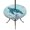 Blue Turquoise, variant on Round Outdoor Tablecloth with Umbrella Hole and Zipper, Coastal Starfish Blue Tablecloth with Elastic Waterproof, Summer Beach Nautical Coral Patio Table Covers for 36" - 44" Picnic Pool Tables