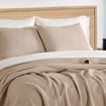 thumbnail image 4 of EVERGRACE Cotton Coverlet Set Full Queen Size 3 Pieces, Lightweight Soft Ribbed Matelassé Bedspread Quilt Set, Cozy Oversized Quilted Bedding Set with 2 Pillow Shams for All Seasons, Urban Taupe, 4 of 8