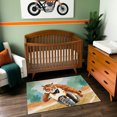 thumbnail image 1 of Tapis Tigre pour Enfants et Chambres de Bébé - Motorcat Madness, 1 of 5